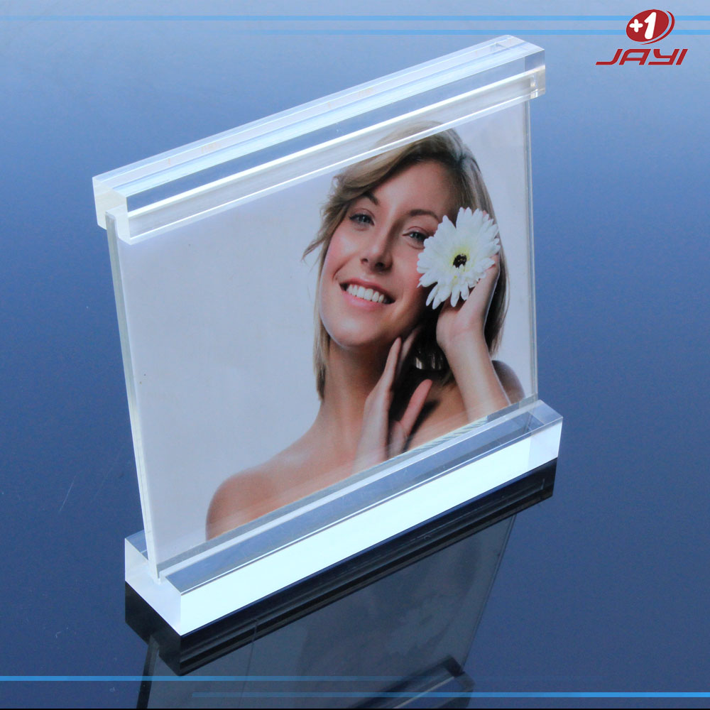 Custom modern minimalist acrylic photo frame