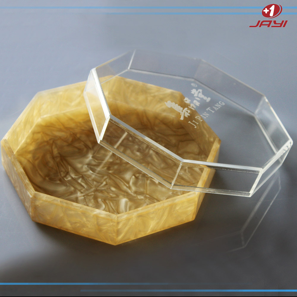 Acrylic octagonal box of Cordyceps